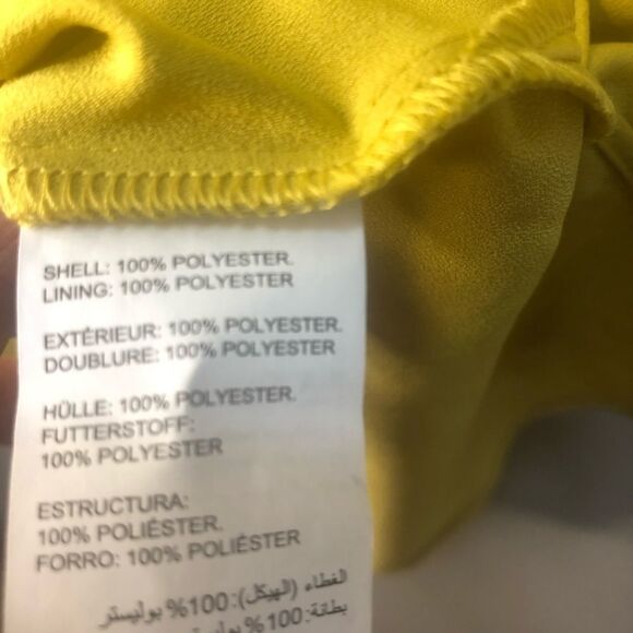 𝅺Addition  Elle Drape Neck Yellow Sleeveless Blouse Size 4x NWT Brand New - Picture 10 of 11